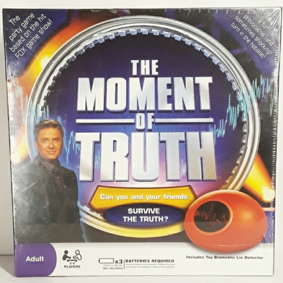 The Moment Of Truth Lie Detector Boardgame Party Game NWT - Picture 4 of 11